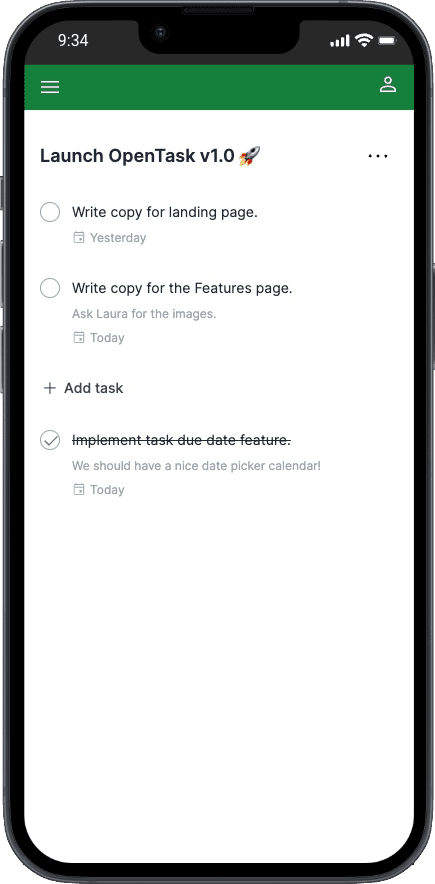 Tasks on OpenTask